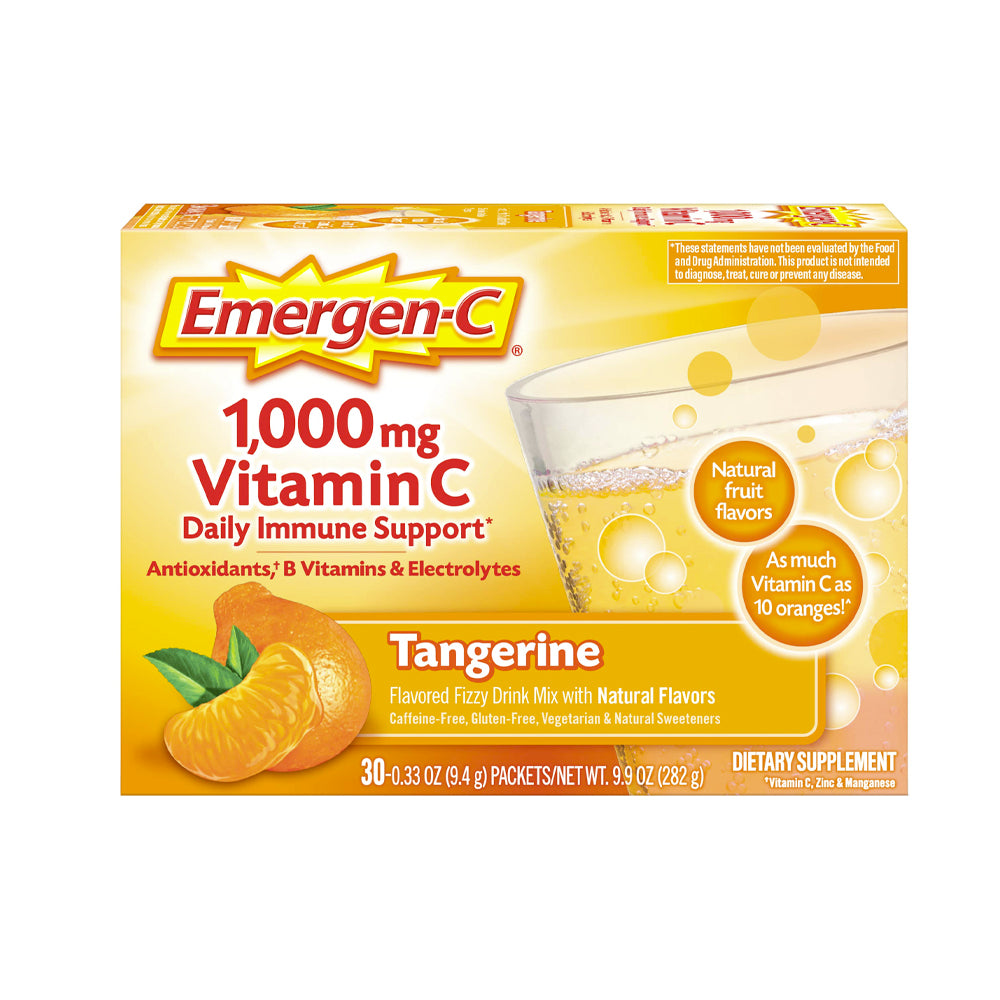 🍊 Emergen-C – Vitamina C, B y Antioxidantes | 30 sobres sabor Naranja