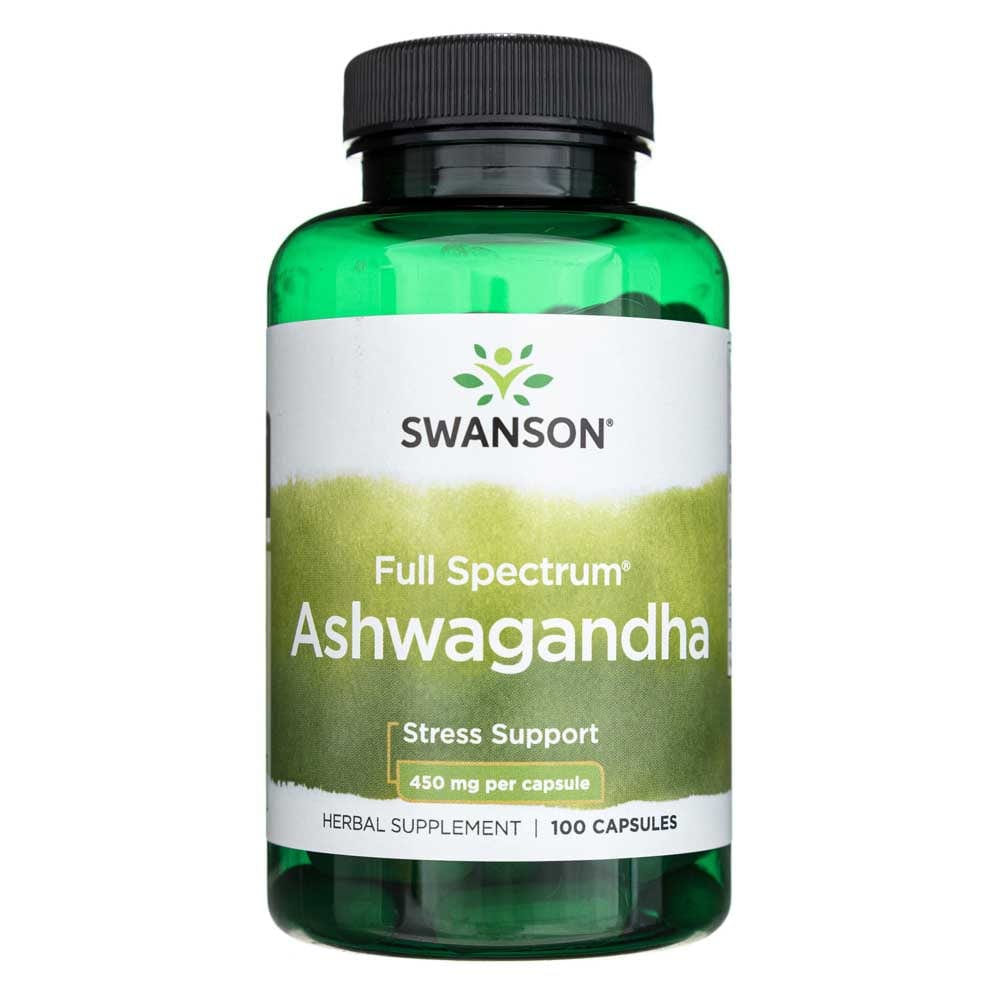 Ashwagandha Full Spectrum – Swanson | 100 Cápsulas (450 mg)