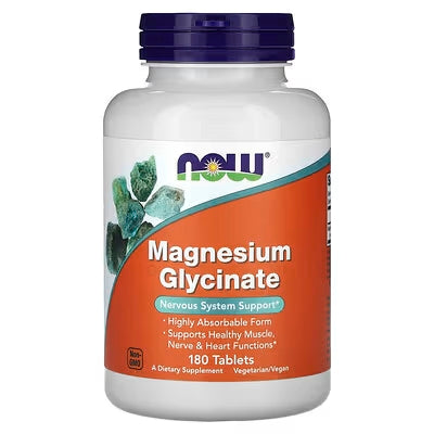 Magnesium Glycinate - NOW® | 180 Tabletas